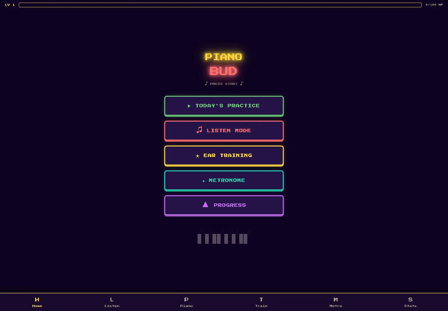 PianoBud practice and ear training utility